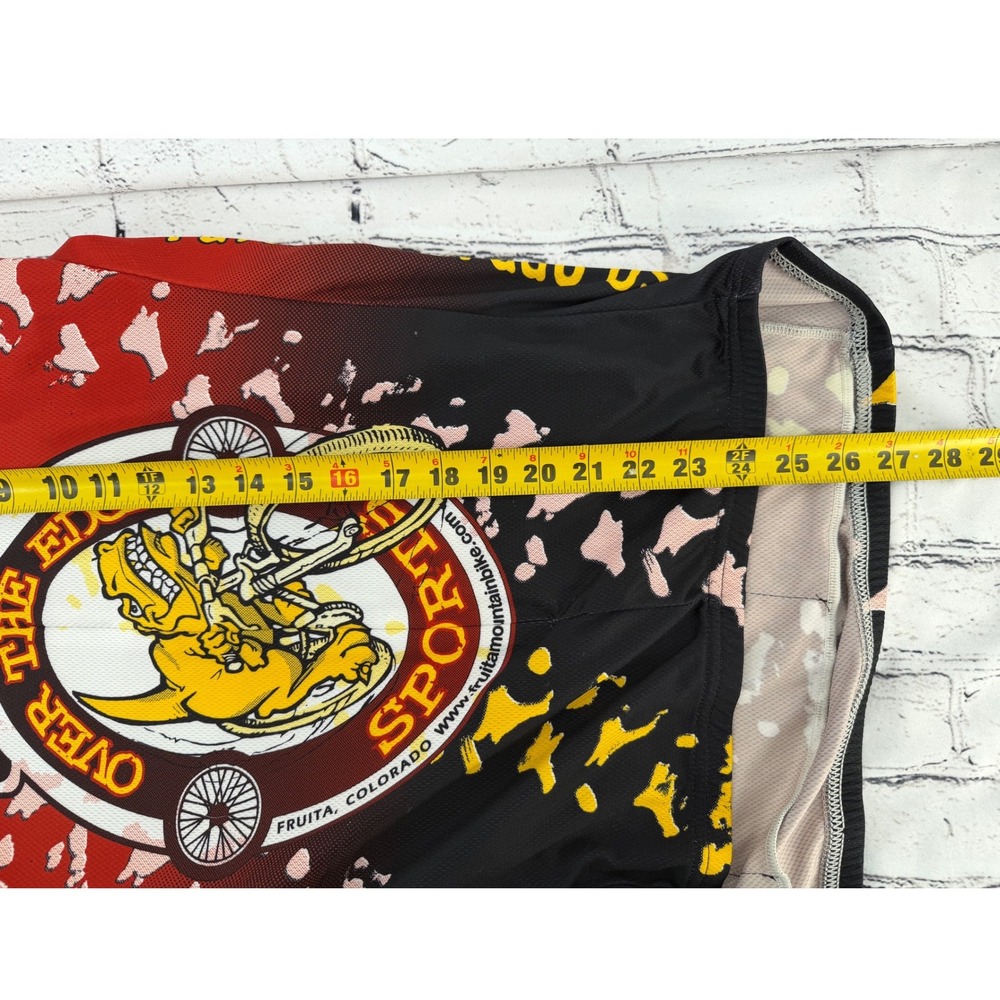 Voler‎ Over The Edge Sports Fruita Colorado Cycling Jersey Mens Large Red Yellow - Picture 6 of 6